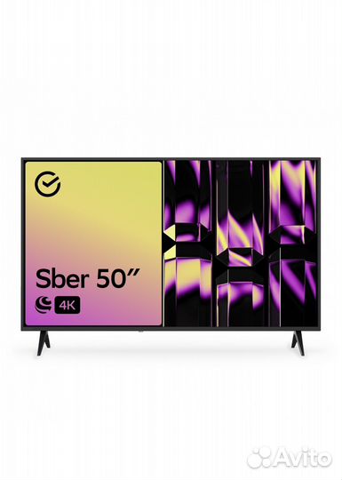 Новый телевизор Sber SDX-50U4010B, 50