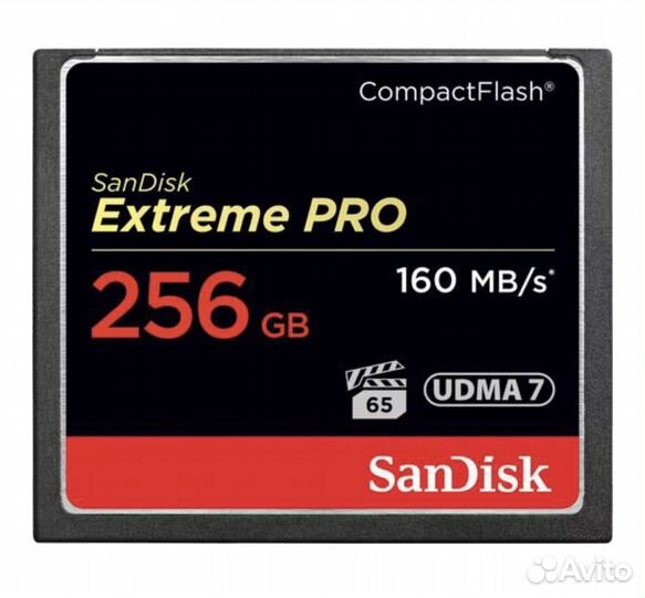 Карта памяти SanDisk CompactFlash 256 Extreme Pro