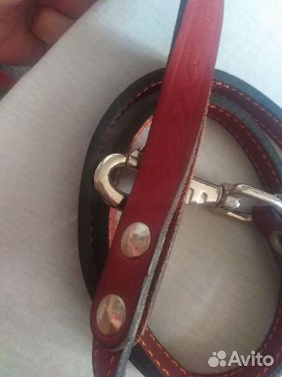 Поводок для собаки кожа