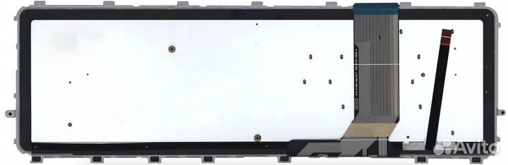 Клавиатура HP Envy 17-J с серебристой рамкой, с по