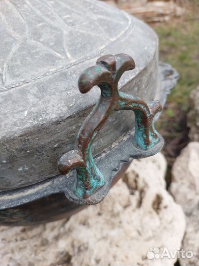 Старинный медный казан 12 литров