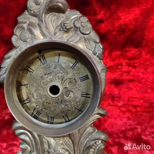 Каминные часы маяк. Латунь. Рабочие