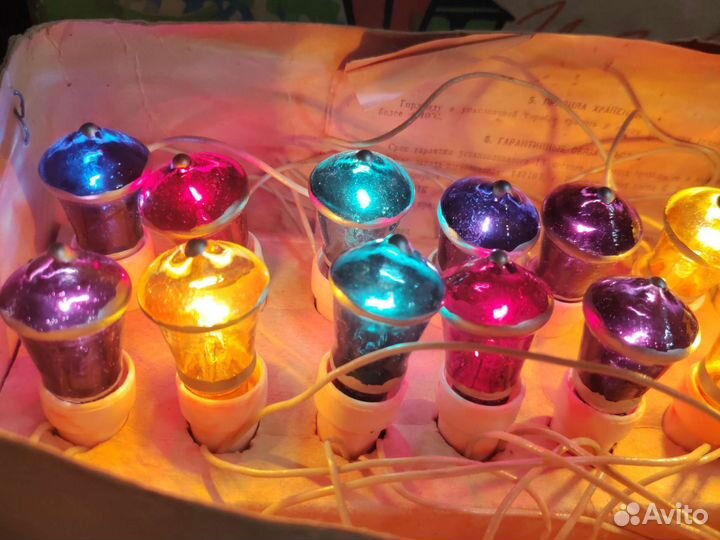 Гирлянда СССР Московский фонарик 220/15. Люкс