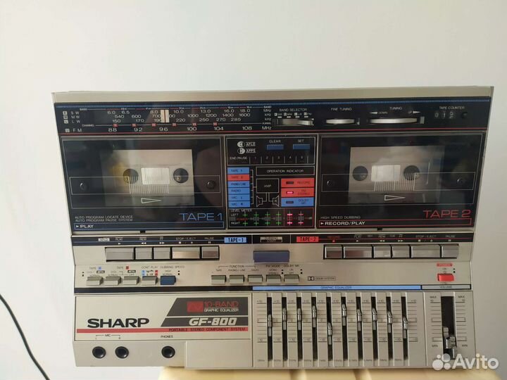 Кассетный магнитофон sharp GF-800H(S)