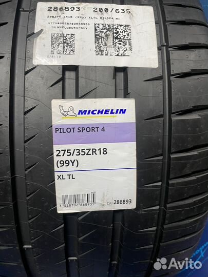 Michelin Pilot Sport 4 275/35 R18 99Y
