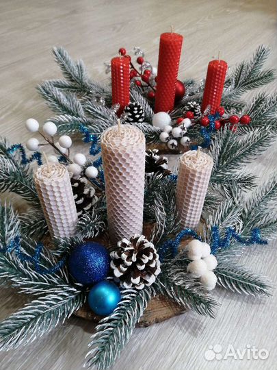 Новогодний подсвечник