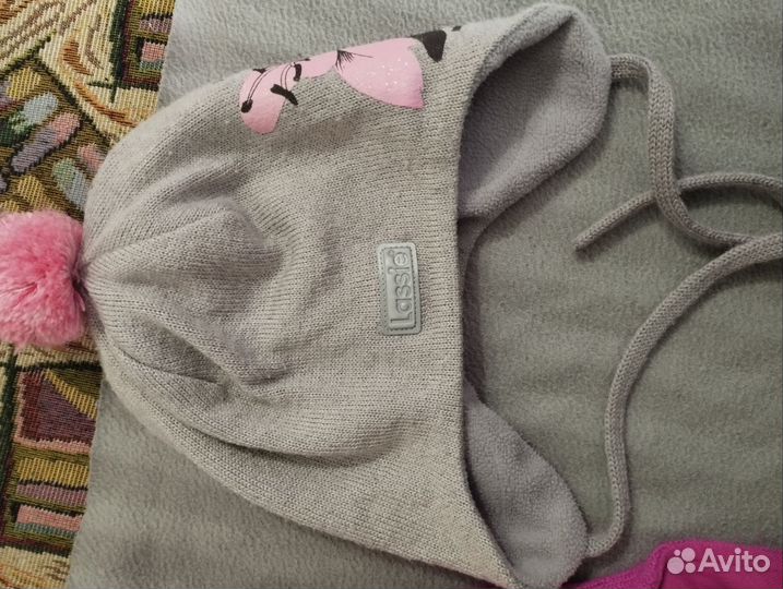 Шапка шлем, шапка для девочки lassie, reima