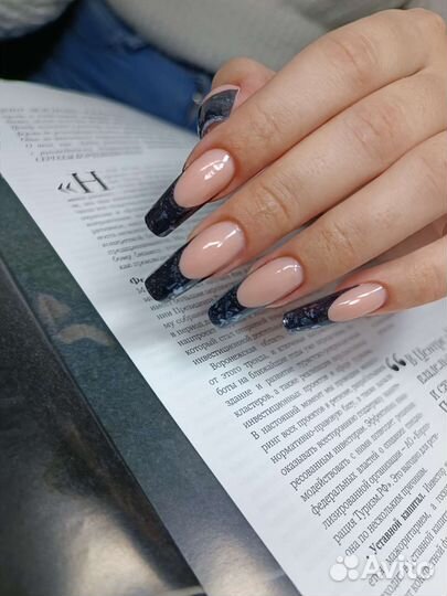 Маникюр коррекция ногтей