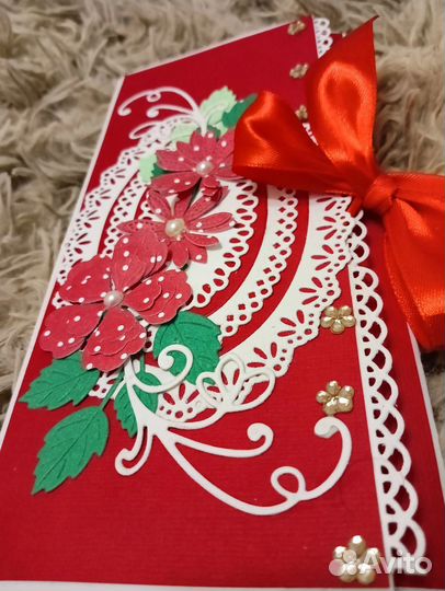 Конверт для денег ручной работы