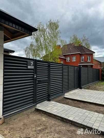 Забор жалюзи под ключ