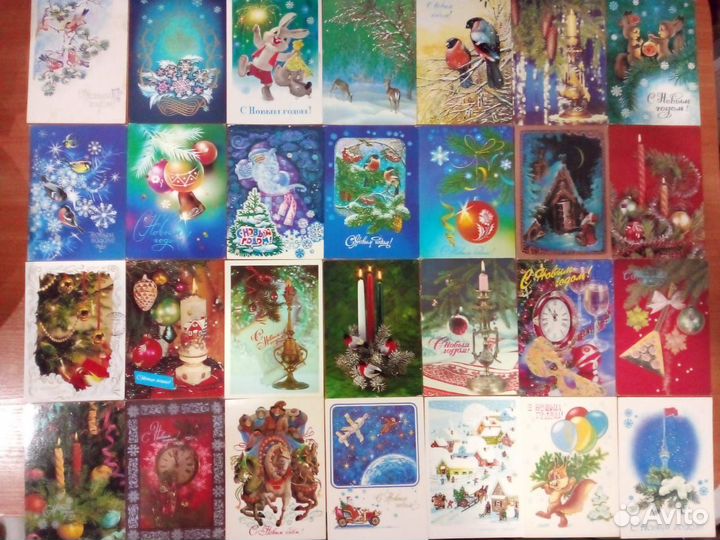 Открытки новый год СССР