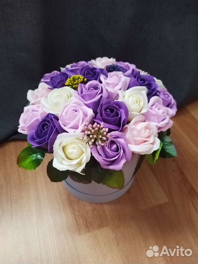 Розы мыльные, подарок на любое торжество