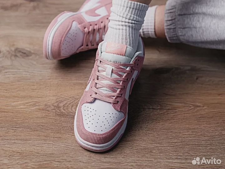 Nike Dunk Low Pink Corduroy