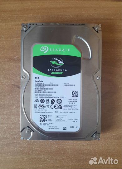 Жесткий диск (hdd) barracuda seagate 1тб