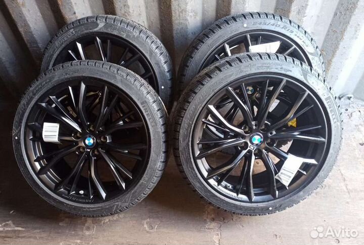 Новые зимние R19 колеса BMW 786 M 5 G30 оригинал