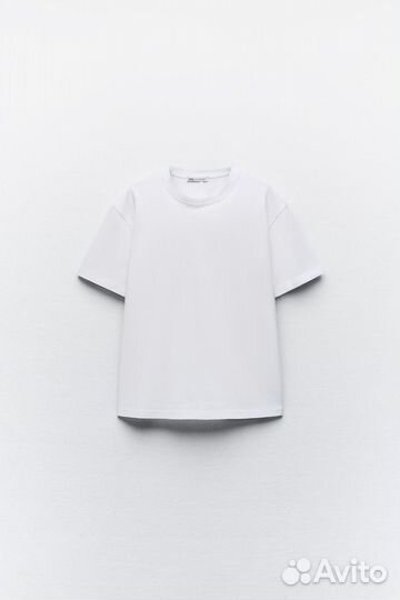 Футболка Zara р. М (heavy cotton T-shirt)