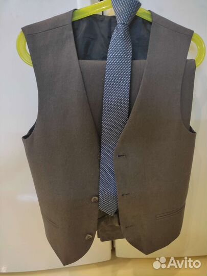 Комплект для мальчиков ткань Лицей серый