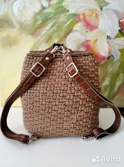 Рюкзак женский с полиэфирного шнура