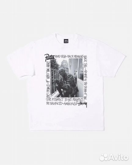 Stussy x Patta Respect Tee White M