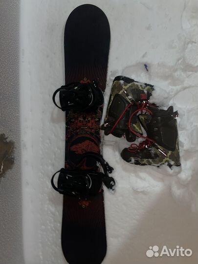 Сноуборд комплект gnu + DC