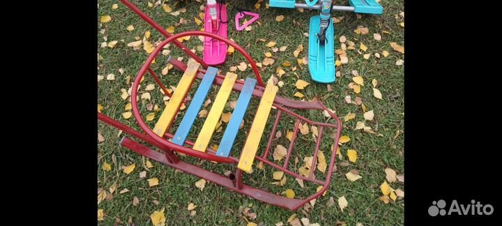 Детские зимние санки