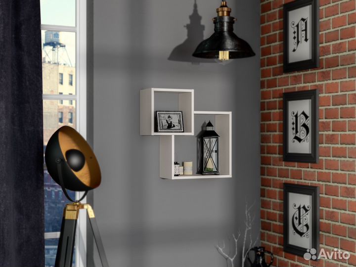 Полка Настенная в стиле лофт
