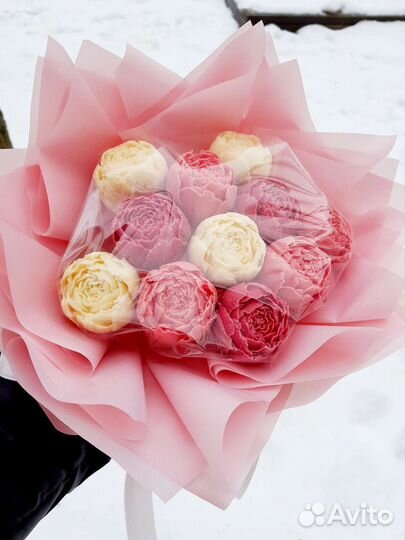 Сладкий букет. Шоколадные пионы