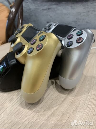 Sony PS4 геймпад золото/серебро
