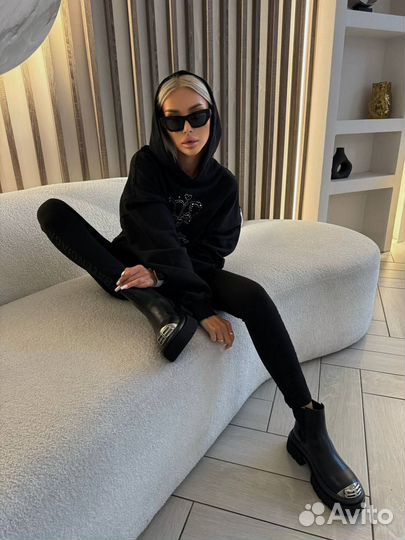 Крутые лосины balenciaga. Худи