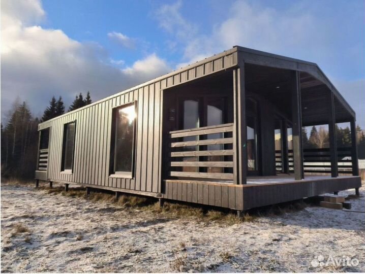 Каркасный дачный дом с доставкой 75 м кв, арт. др-3778