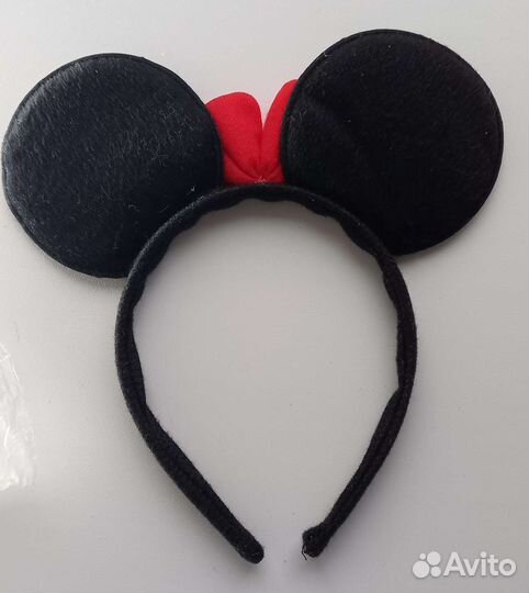 Ободок с бантиком с ушками Минни Маус