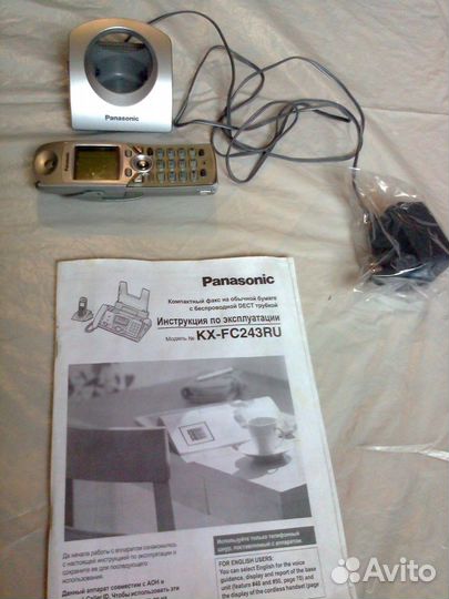 Телефон факс с радиотрубкой Panasonic KX-FC243RU