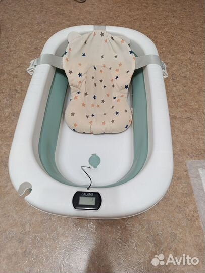 Ванночка для купания складная с термометром