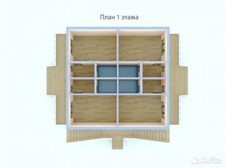 Лстк каркас мини-гостиницы (на 8-16 номеров)
