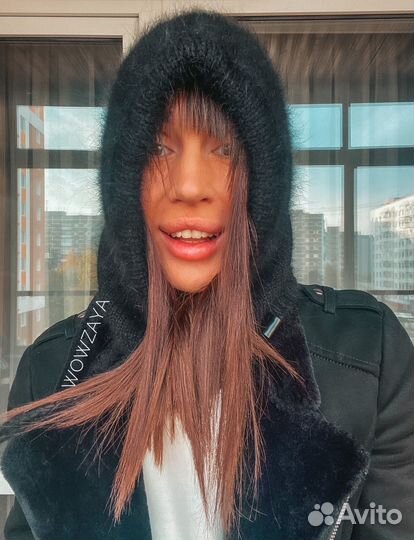 Капор черный