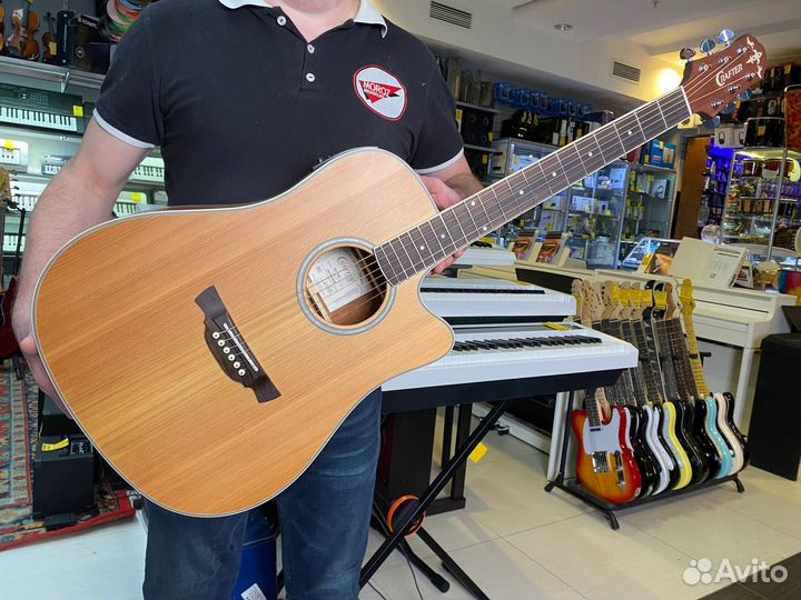 Crafter DE-7/NC + чехол электроакустическая гитара
