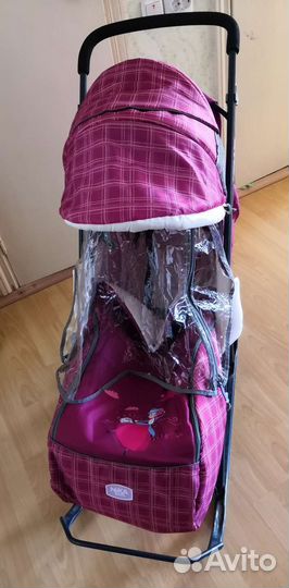 Детские санки коляска ника с 6 месяцев