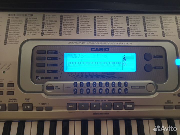 Синтезатор casio wk 3300+ подставка+педаль