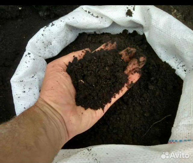 Чернозём, песок, навоз, торф в мешках и россыпью