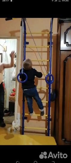 Шведская детская с турником