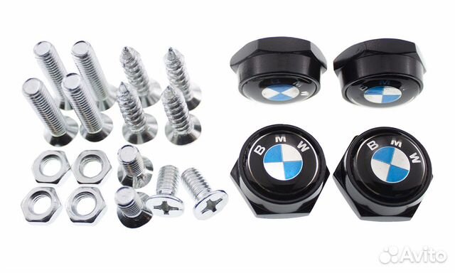 Болты для номерных знаков BMW 4 шт.(черный)