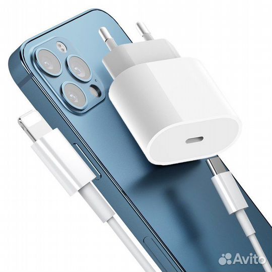 Зарядка на iPhone 20w с кабелем