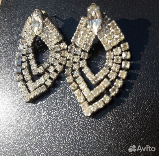 Серьги чешская бижутерия