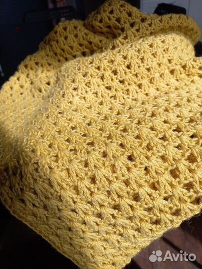 Женский шарф, шерсть/шелк