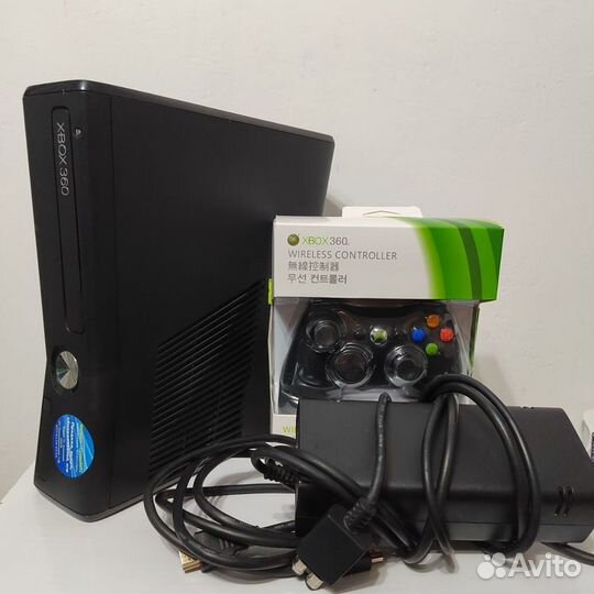 Xbox 360 Slim 320 гб. Прошивка 2в1. Магазин