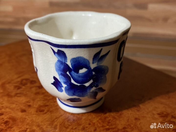 Чашка для святой воды Гжель