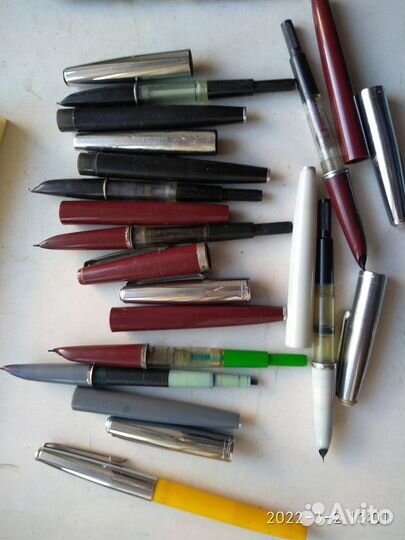 Ручки перьевые-шариковые времён СССР