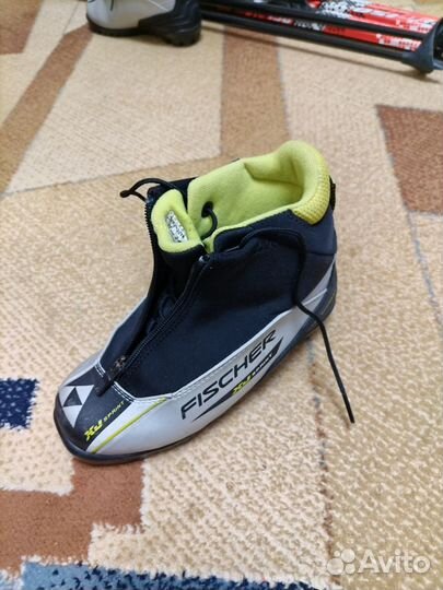 Лыжи детские 150 с ботинками fischer 36
