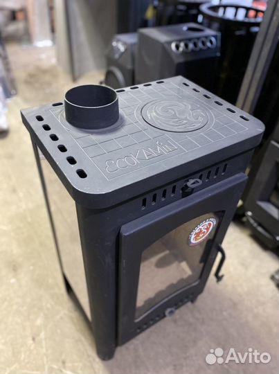 Печь-камин Бавария Оптима с плитой