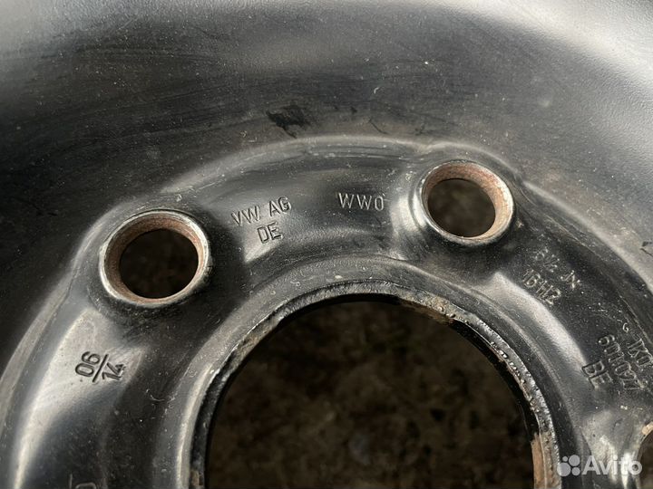 Штампованные диски r16 на Vw
